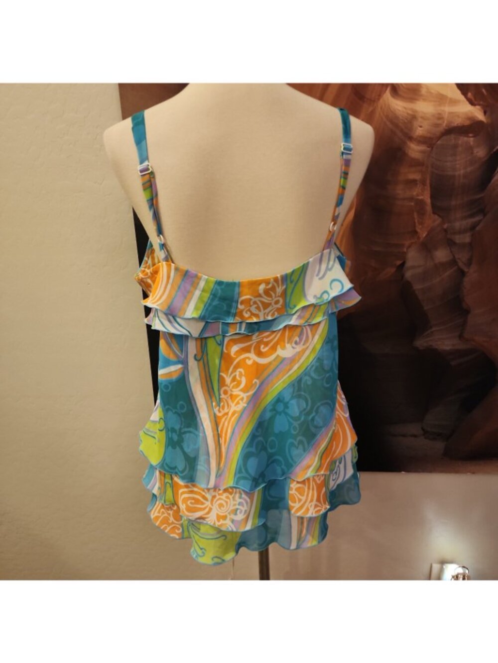 Worthington Work To Weekend Tank Top 14 Ruffle - Picture 2 of 5